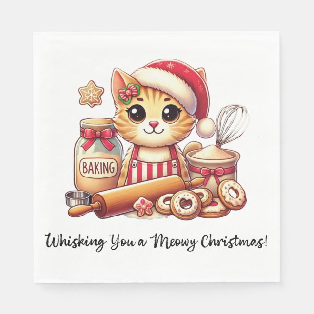 Ihnen ein mageres Weihnachtsfest Serviette (Vorderseite)