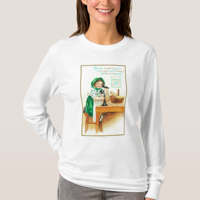 Ihnen eines hellen und glücklichen St Patrick T-Shirt (Vorderseite)