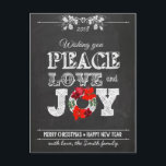 Ihnen Frieden und Liebe wünschen Feiertagspostkarte<br><div class="desc">Ihnen Frieden und Liebe wünschen</div>