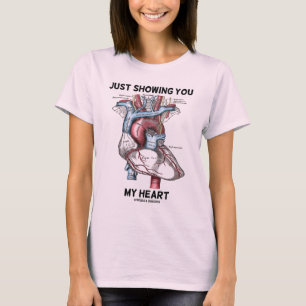 Ihnen mein Herz (anatomisches Herz) gerade, T-Shirt
