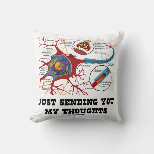 Ihnen meine Gedanken (Neuron/Synapse) gerade, Kissen (Vorderseite)