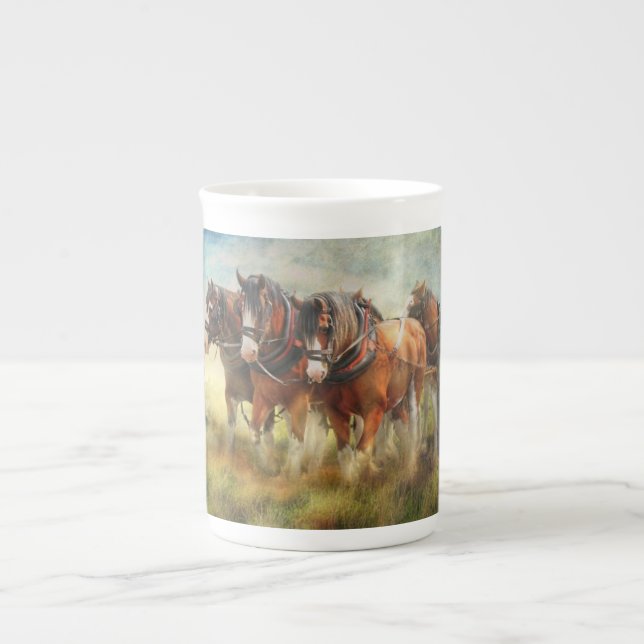 Ihnen Zuhause-Knochen-China-Kaffee-Tasse holen Prozellantasse (Vorderseite)