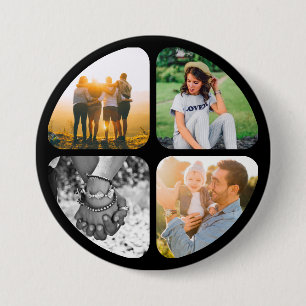 Ihr 4-Foto-Button-Button-Abzeichen Button