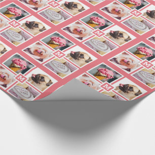 IHR 4-FOTO- & MONOGRAMM-Packpapier Geschenkpapier