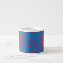 Ihr anfängliches blaues Lila Dots Trippy-Muster Gi