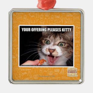 Ihr Angebot gefällt Miezekatze Silbernes Ornament
