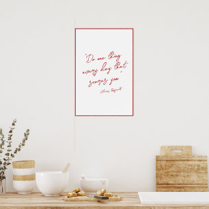 Ihr Angebot in eleganter, roter Schrift Poster