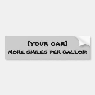 (IHR AUTO) lächelt mehr pro Gallone Autoaufkleber