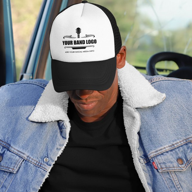 Ihr Band-Logo Truckerkappe (Choose from a variety of colors.)