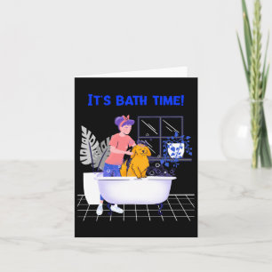 Ihr Bath Time Anime Merch Dog Edition Hund Lover H Karte