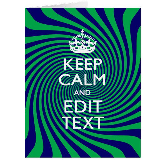 Ihr Behalten, ruhiger Text in blau-grün-wirbelfarb (Vorderseite)