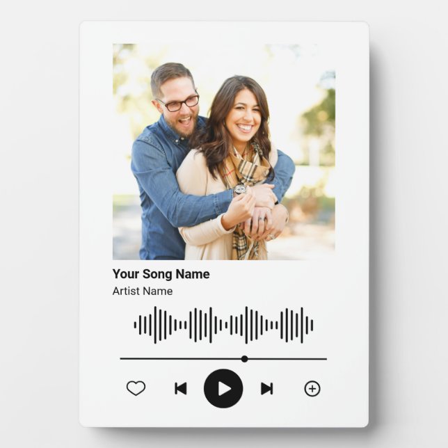 Ihr benutzerdefinierter Foto Music Player Ihr Lieb Fotoplatte (Vorderseite)