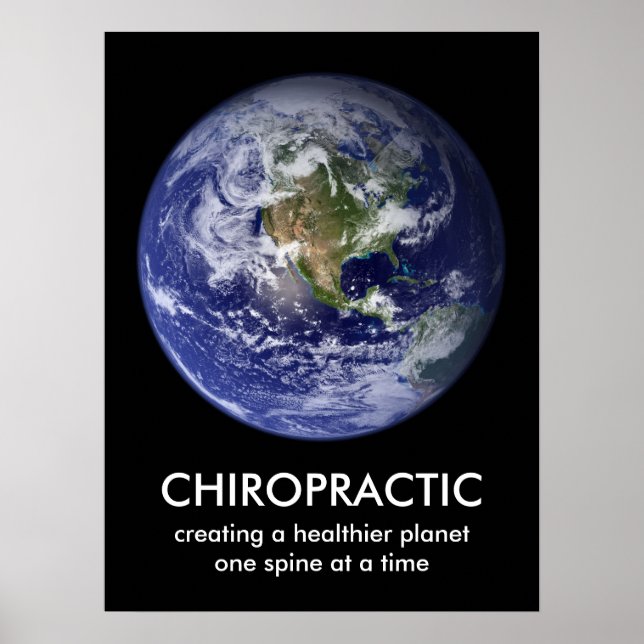 Ihr benutzerdefinierter Text Chiropracic Print Poster (Vorne)