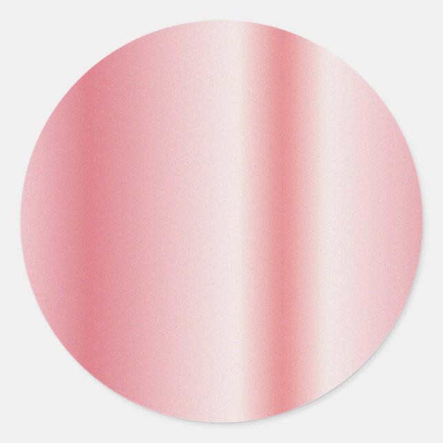 Ihr benutzerdefinierter Text Monogramm Name Roségo Runder Aufkleber (Vorderseite)
