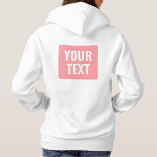 Ihr benutzerdefinierter Text Name Damen Front- und Hoodie