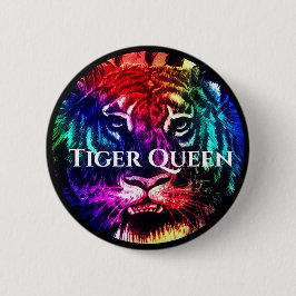 Ihr benutzerdefinierter Text Regenbogen Exotik Tig Button