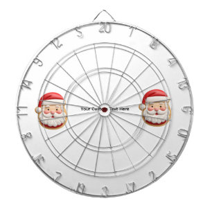 Ihr benutzerdefinierter Text Santa Cookie Weihnach Dartscheibe