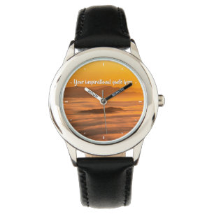 Ihr benutzerdefinierter Text überwindet nebelige L Armbanduhr