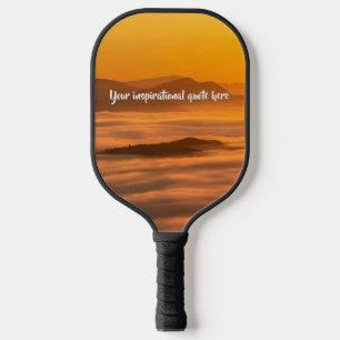 Ihr benutzerdefinierter Text überwindet nebelige L Pickleball Schläger