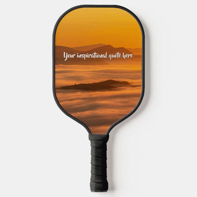 Ihr benutzerdefinierter Text überwindet nebelige L Pickleball Schläger (Vorderseite)