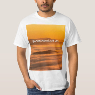 Ihr benutzerdefinierter Text überwindet nebelige L T-Shirt