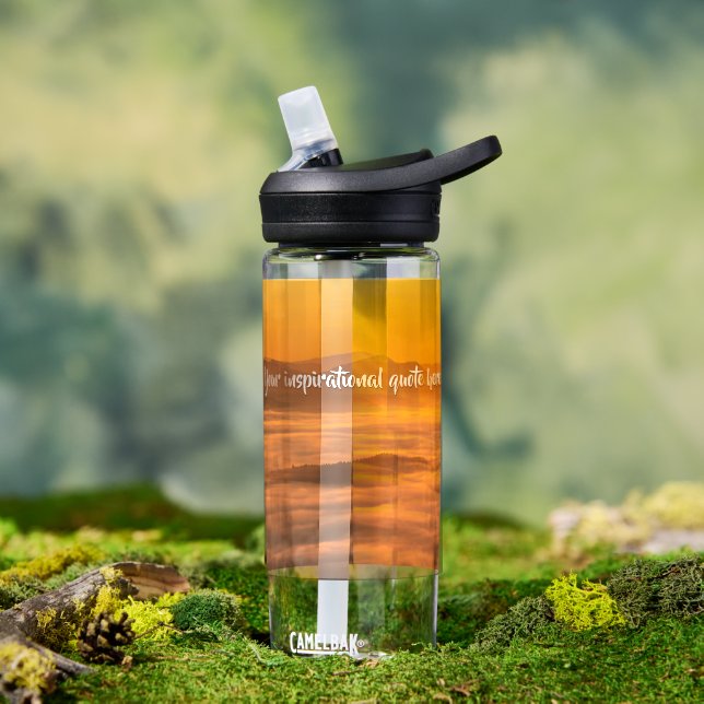 Ihr benutzerdefinierter Text überwindet nebelige L Trinkflasche (Außenbereich)