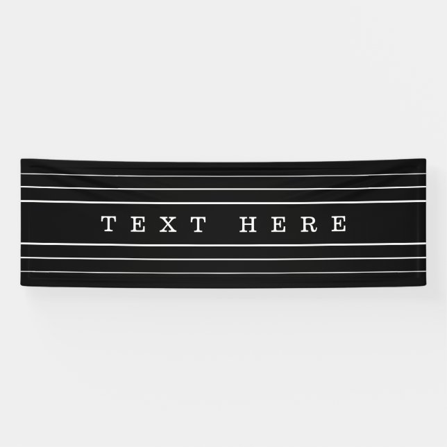Ihr benutzerdefinierter Text und moderne Streifen  Banner (Horizontal)