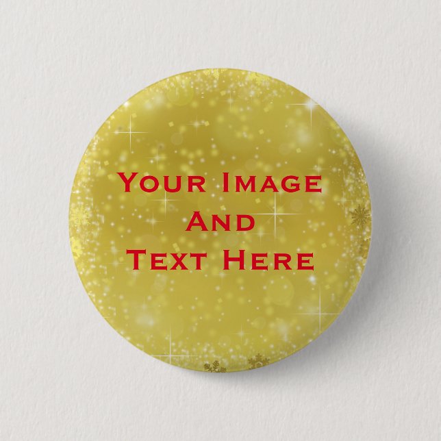Ihr benutzerdefiniertes Bild und Text Personalisie Button (Vorderseite)