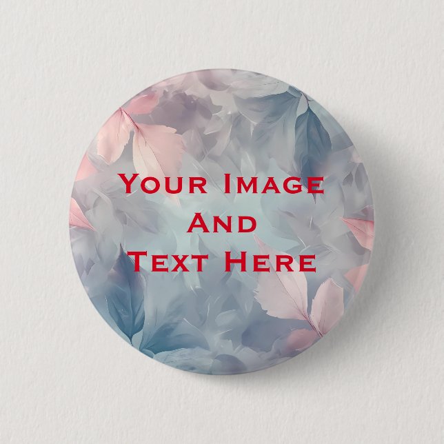 Ihr benutzerdefiniertes Bild und Text Personalisie Button (Vorderseite)