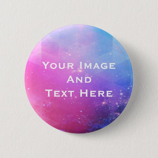 Ihr benutzerdefiniertes Bild und Text Personalisie Button (Vorderseite)