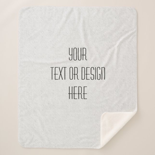 Ihr benutzerdefiniertes Design - Sherpadecke (Vorderseite)