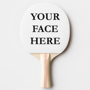 IHR benutzerdefiniertes FACE-Foto für Spaß Tischtennis Schläger
