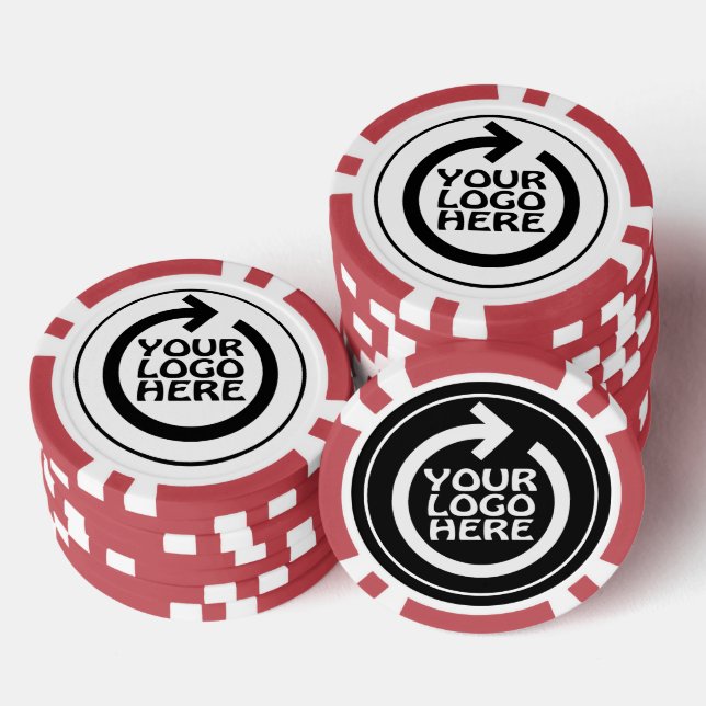 Ihr benutzerdefiniertes Firmenlogo Pokerchips (Stapel)