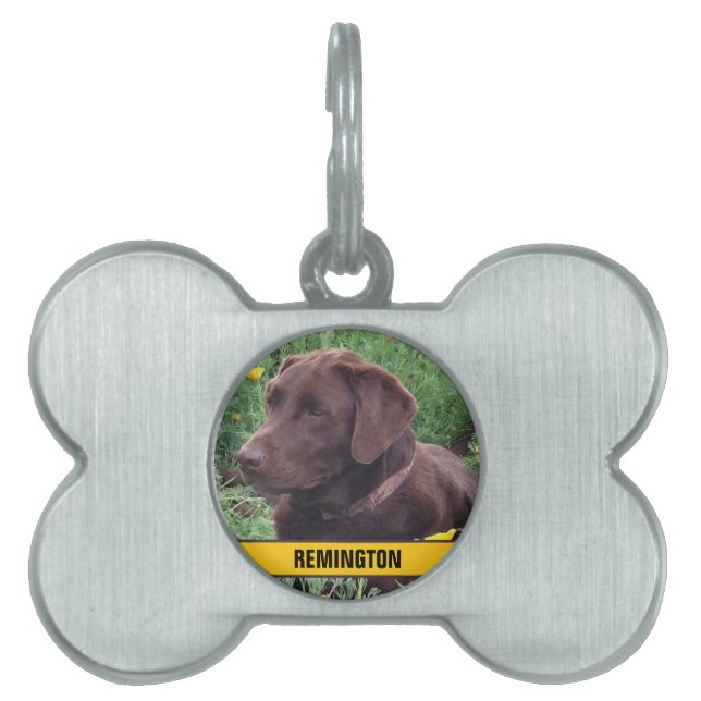Ihr benutzerdefiniertes Foto und Ihr Name für das  Tiermarke (Vorderseite)