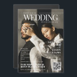 Ihr benutzerdefiniertes Foto | Zeitschrift Cover U Magneteinladung<br><div class="desc">Machen Sie Ihre Hochzeit unvergesslich mit diesem Magazin Cover Einzigartige Hochzeit Magnetic Einladung! Personalisieren Sie es mit Ihrem individuellen Foto und verwandeln Sie Ihre Einladung in ein atemberaubendes Magazin-Cover. Dieses einzigartige, moderne Design ist perfekt für Paare, die gewollt haben, eine kühne Aussage zu machen, während sie den Gästen einen Sake...</div>