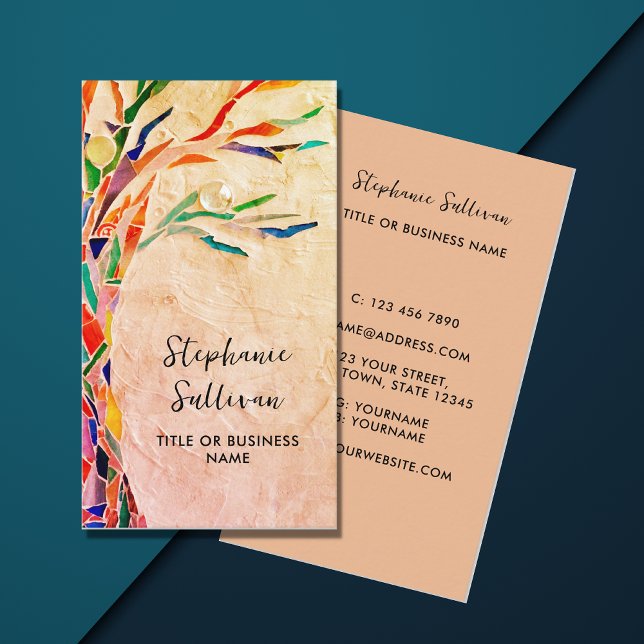 Ihr Beruf Rustikaler Baum Visitenkarte (Von Creator hochgeladen)