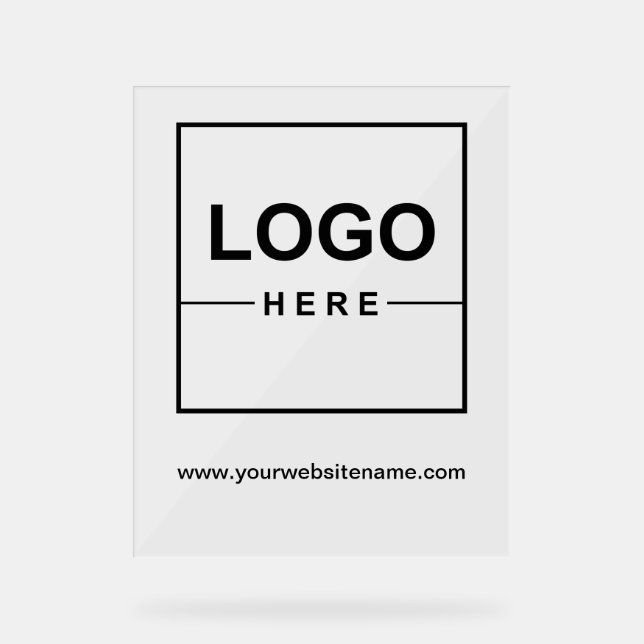 Ihr Berufliches Logo für Ihr Unternehmen Acrylschild (Vorderseite)