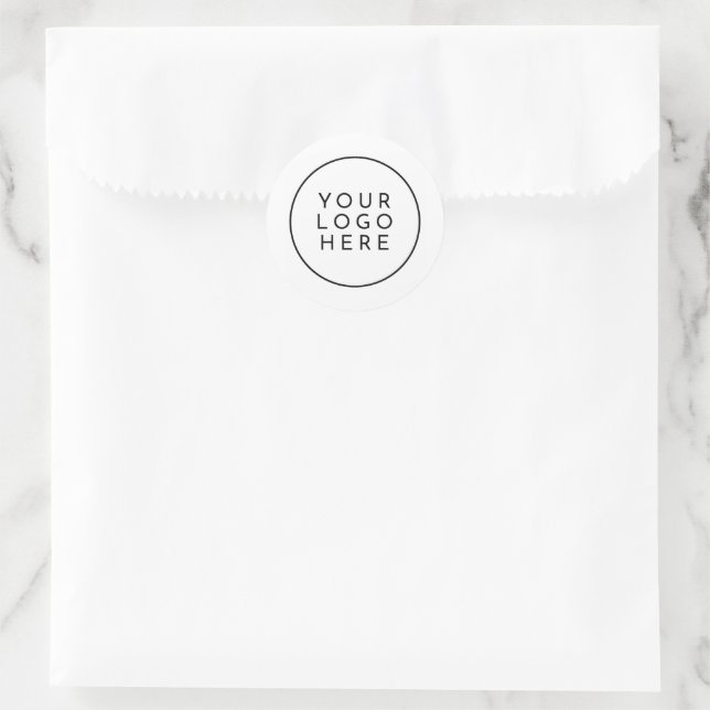 Ihr Berufliches Round-Business-Logo Runder Aufkleber (Tasche)