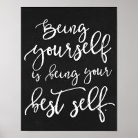 Ihr bestes selbst-rustikales Typografie-Chalkboard