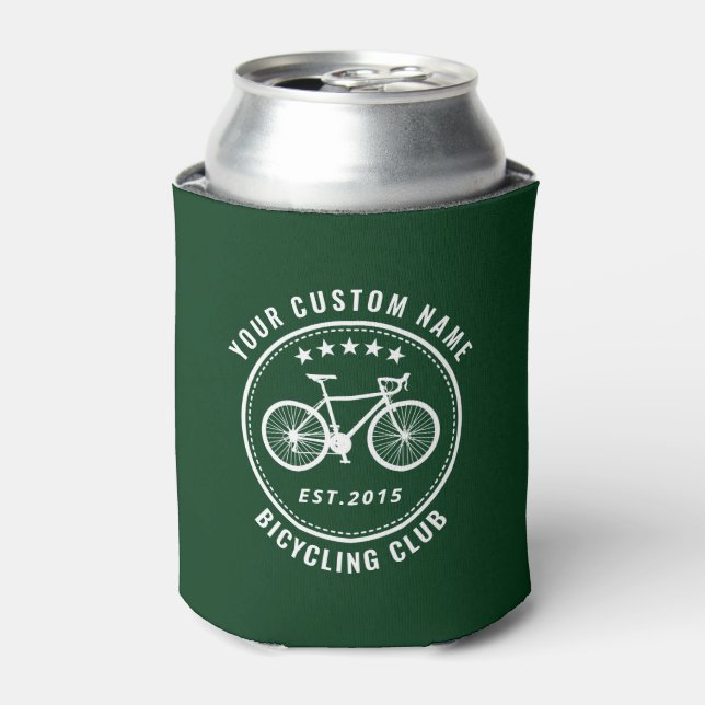 Ihr Bike Club Familienname Forest Green Dosenkühler (Kanne Vorderseite)