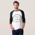 Ihr Bild hier, Foto benutzerdefinierten Bearbeitun T-Shirt<br><div class="desc">Ihr Bild hier, Foto benutzerdefinierte Bearbeitungszirkel und Text leicht bearbeiten Text hinzufügen Ihr Foto-Bild auf Baseball T - Shirt Foto maskiert Kreis Baseball Stil Shirt Top, ideal Geschenk für Teenager Geburtstagsgestüt Junggeselle Junggeselle Junggeselle oder andere. Bereit zum Party mit diesem vollständig anpassbaren Bachelor Party-T - Shirt! Laden Sie Ihr eigenes...</div>