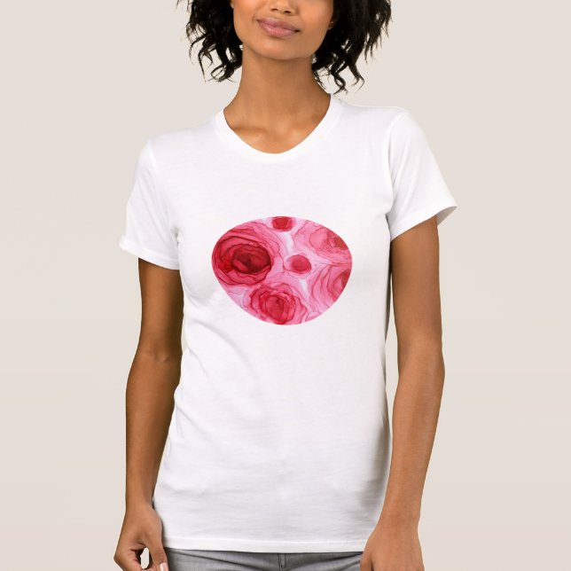 Ihr Bild im Kreis. Personalisiere T-Shirt (Vorderseite)
