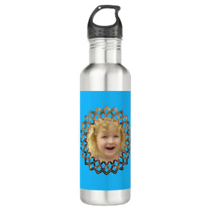 Ihr Bild in einem goldenen Rahmen Trinkflasche