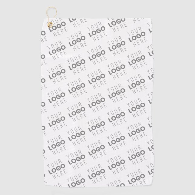 Ihr Bild/Logo wird automatisch beleuchtet + Muster Golfhandtuch (Vorderseite)