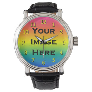 Ihr Bild sieht durch gelbe Zahlen 30 Pkt Sheer Armbanduhr