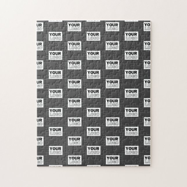 Ihr Bilddesign oder Firmenlogo gekachelt | Grau (Vertikal)