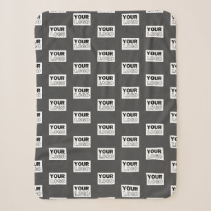 Ihr Bilddesign oder Firmenlogo gekachelt Grau Sherpadecke