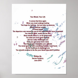 Ihr Blut, Ihr Leben 21cm x 28cm Werbeträger Poster