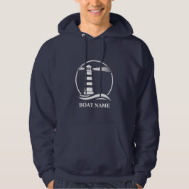 Ihr Boot oder Name mit dem Leuchtturm Nautic Hoodie