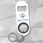 Ihr Boot oder Name Nautical Compass Anker Weiß Mini Flaschenöffner<br><div class="desc">Ihr Personalisierter Name oder Bootname mit einem Nautical Compass und Anker in Navy Blue auf einem stilvollen White Bottle Opener.</div>